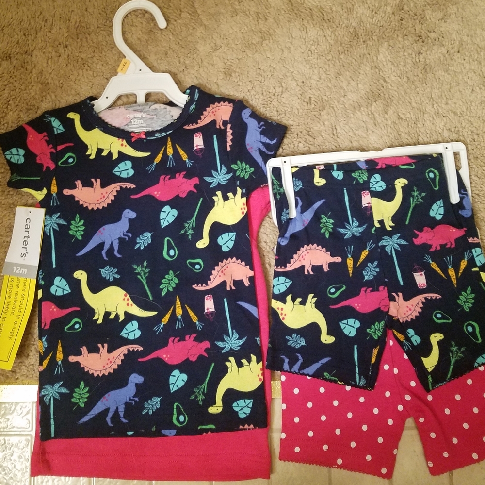 Carter's girls dinosaur outfits